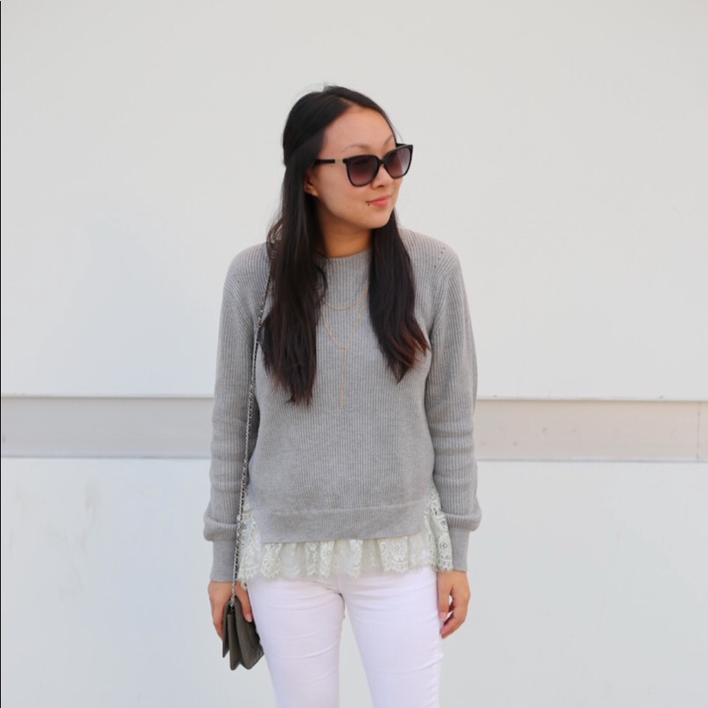 Anthropologie Lace Sweater